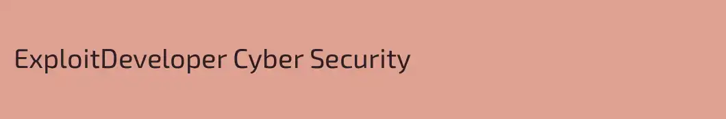ExploitDeveloper Cyber Security